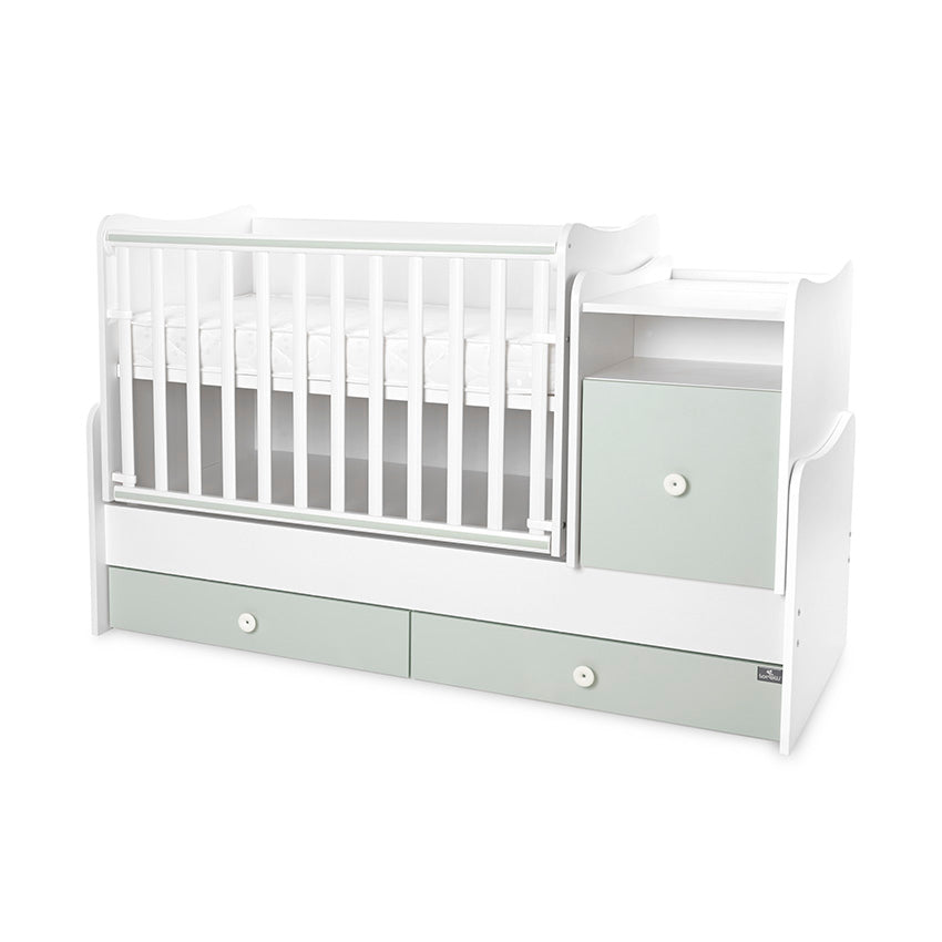 Легло Trend Plus 70 160 Цвят Бяло Milky Green 3box Lorelli Classic