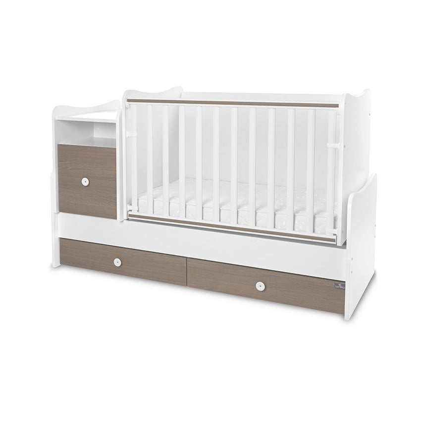 Легло Trend Plus New 70 160 Цвят Бяло Кафе 3box Lorelli Classic