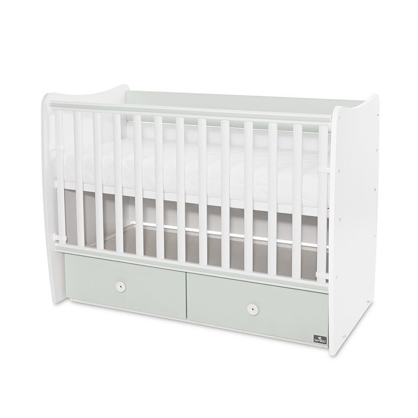 Легло Matrix New 60 120 Бяло Milky Green 2box Lorelli Classic