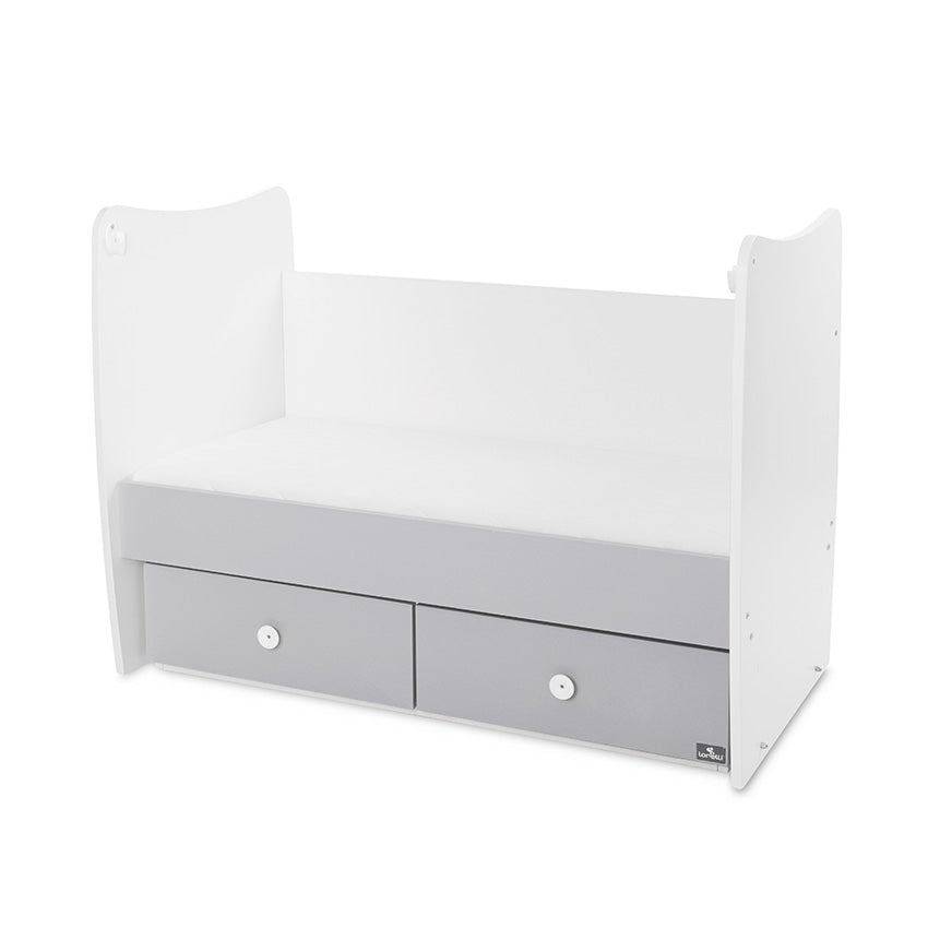 Легло Matrix New 60 120 Бяло Stone Grey 2box Lorelli Classic
