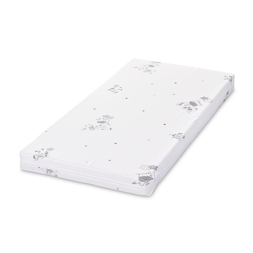 Saltea clasică din spumă 90/42/6 cm, girafă verde