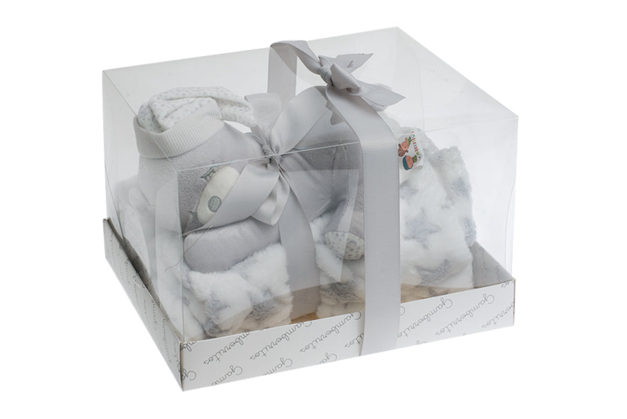 Gamberritos Одеало 80Х110См. + Играчка Сънчо, Сиво