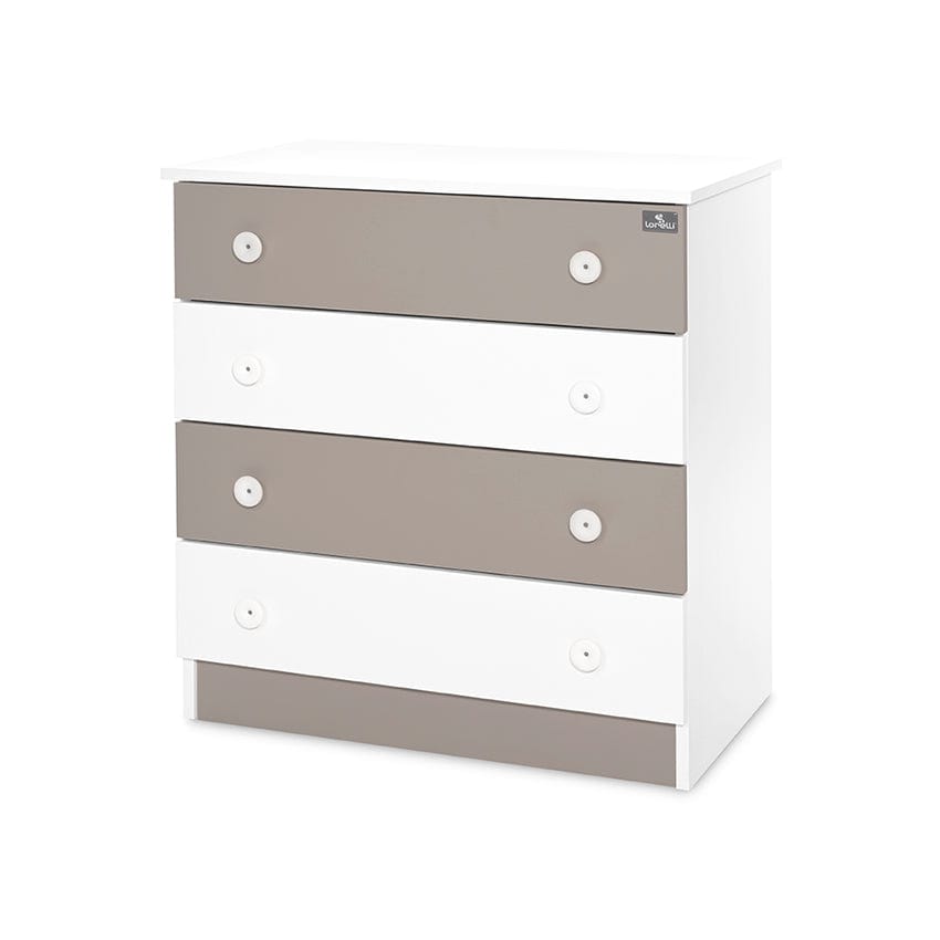 Comodă cu sertare Alb/Șnur Nou