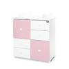 Culoare dulap Alb/Roz Orhidee - 2 Cutii