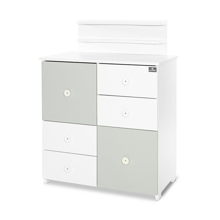 Culoare dulap Alb/Verde Lăptos - 2 Cutii