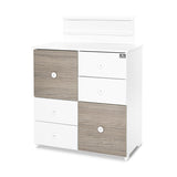 Culoare dulap Alb/Cafea-2Box