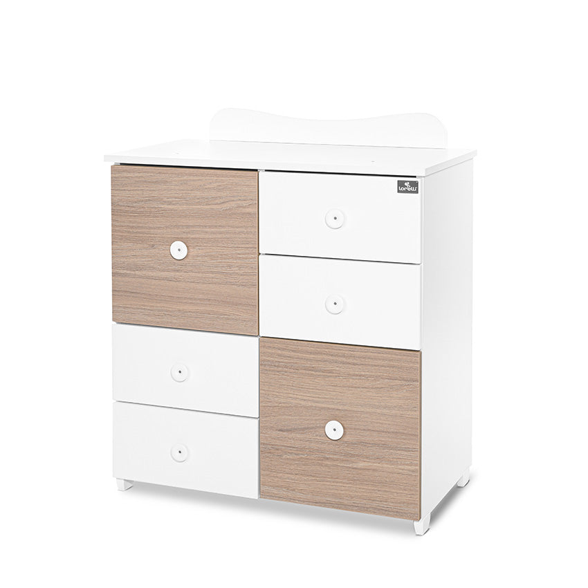 Шкаф Цвят Бяло Кехлибар 2box Lorelli Classic