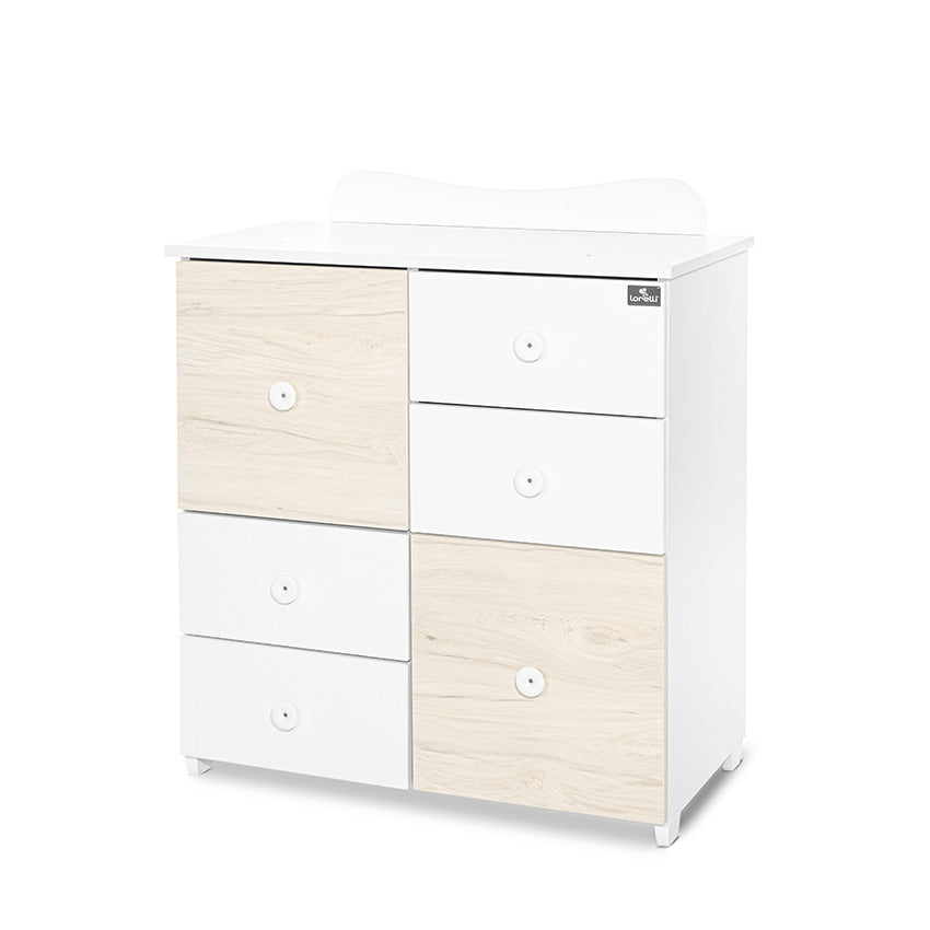 Culoare dulap Alb/Stejar Deschis - 2 Cutii