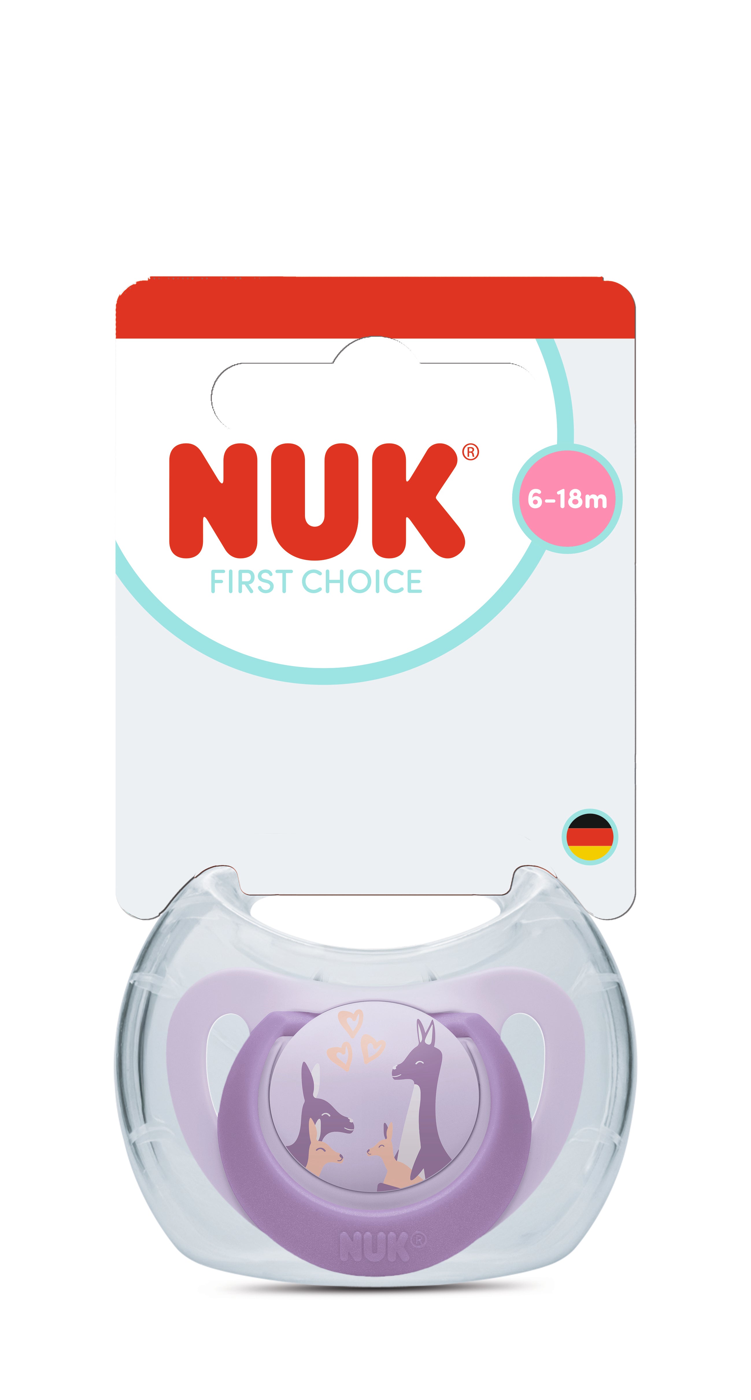 First Choice Биберон Залъгалка, Силикон, 6 18 Мес., 1 Бр., Кенгуру Nuk