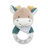 Дрънкалка Кръг Еленче Синьо Natural Lorelli Toys