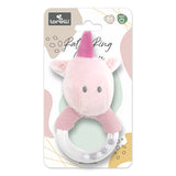 Дрънкалка Кръг Еднорог Розов Natural Lorelli Toys