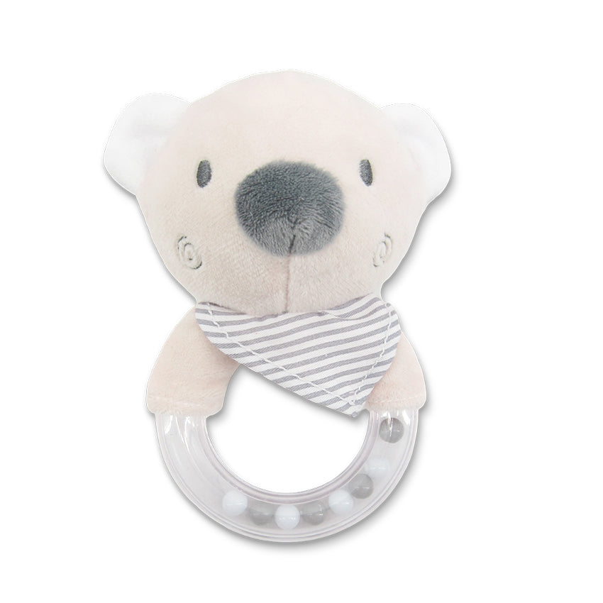 Дрънкалка Кръг Мече Бежово Natural Lorelli Toys