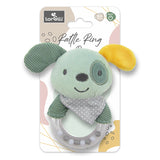Дрънкалка Кръг Куче Зелено Natural Lorelli Toys