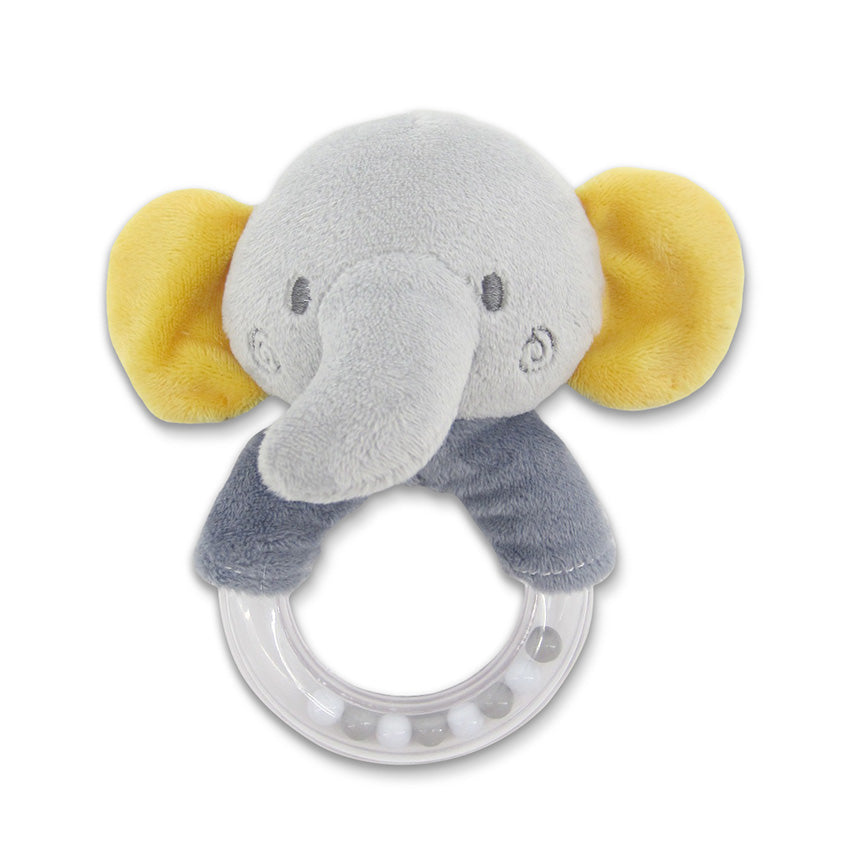 Дрънкалка Кръг Слонче Сиво Natural Lorelli Toys