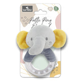 Дрънкалка Кръг Слонче Сиво Natural Lorelli Toys