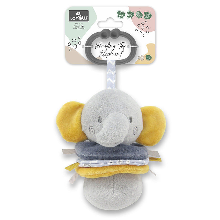 Вибрираща Играчка Слонче Сиво Natural Lorelli Toys