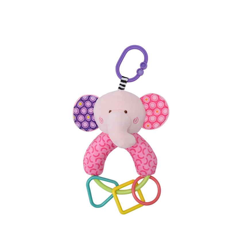 Дрънкалка Фигури Lorelli Toys Слонче Розово --- BebeMama