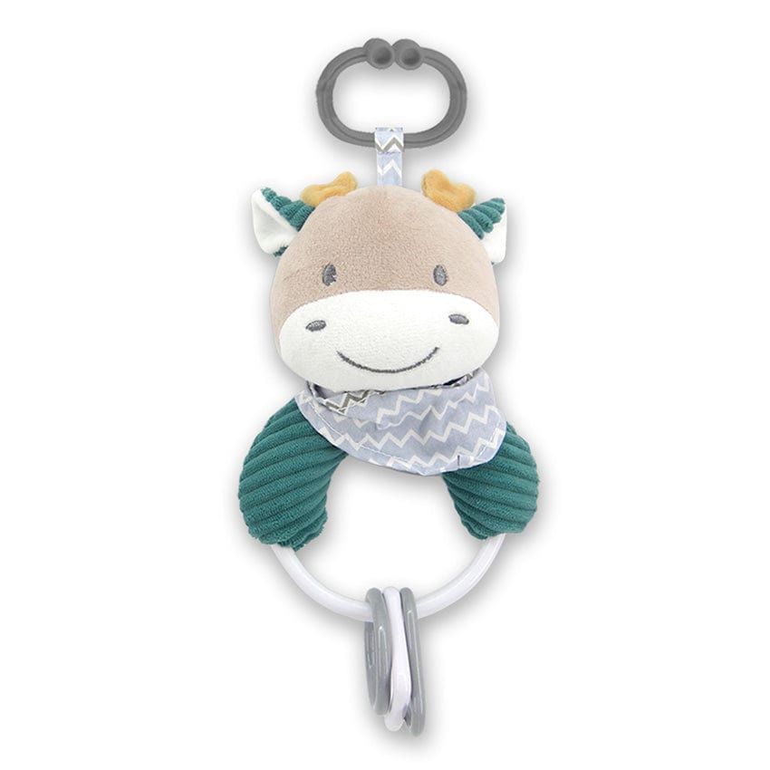 Figurine zornăitoare cerb albastru natural