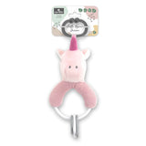 Figurine zornăitoare Unicorn roz natural