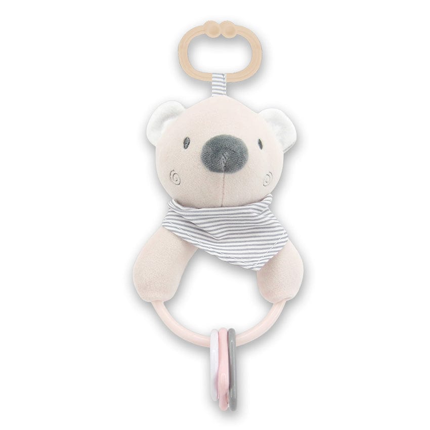 Figurine zornăitoare ursuleț bej natural