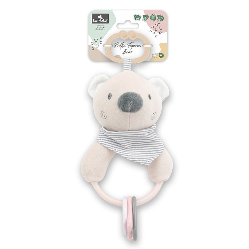 Дрънкалка Фигури Мече Бежово Natural Lorelli Toys