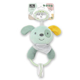 Figurine zornăitoare câine verde natural