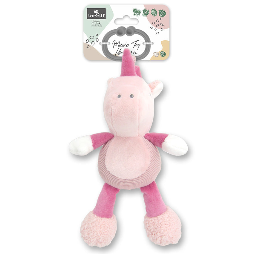 Jucărie muzicală Unicorn Roz Natural