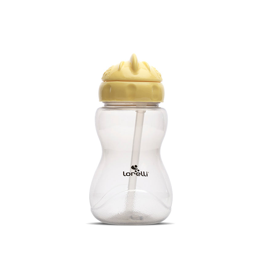 Мини Спортна Бутилка Yellow Grey Със Сламка Baby Care