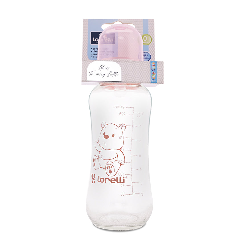Стъклено Шише 240 Мл Blush Pink Baby Care