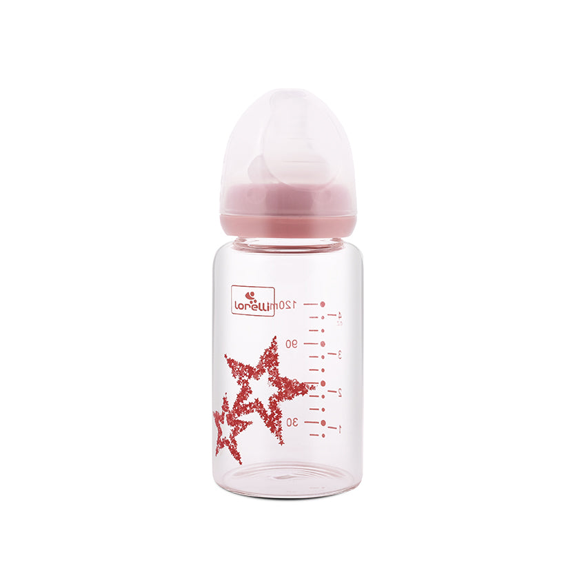Стъклено Шише Anti Colic 120 Мл Blush Pink Baby Care