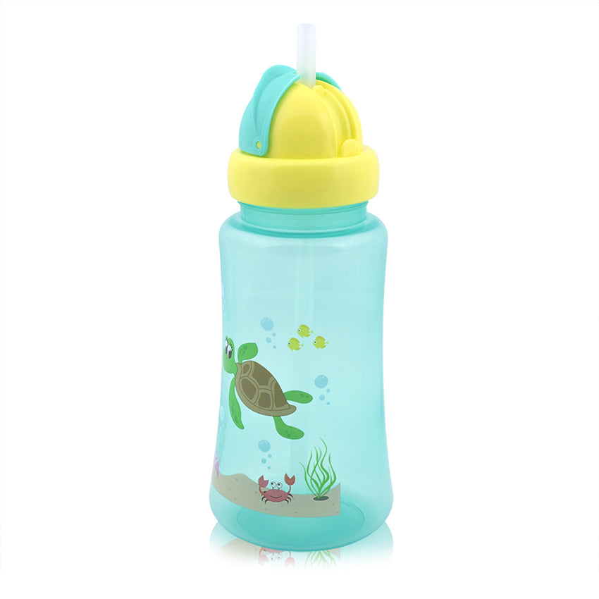 Спортна Бутилка Със Сламка 330мл Зелена Baby Care