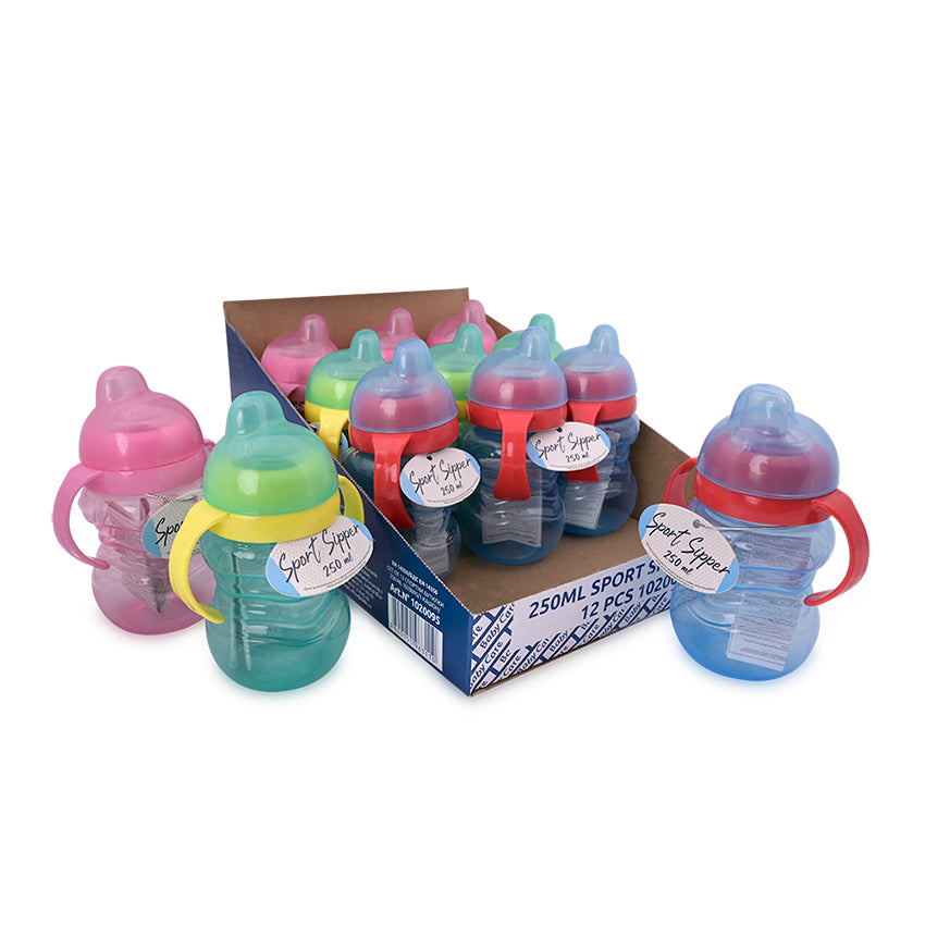 Сет От 12 Спортни Бутилки 250 Ml 1020095 1 Кашон Baby Care