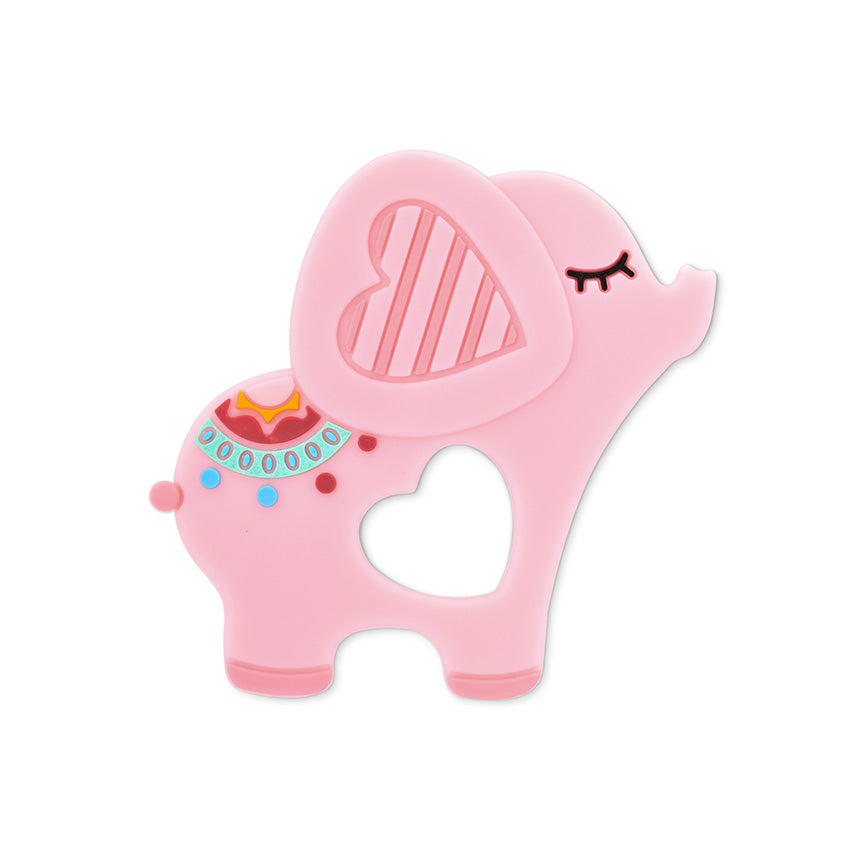 Силиконова Гризалка Слонче Lucky Розова Baby Care