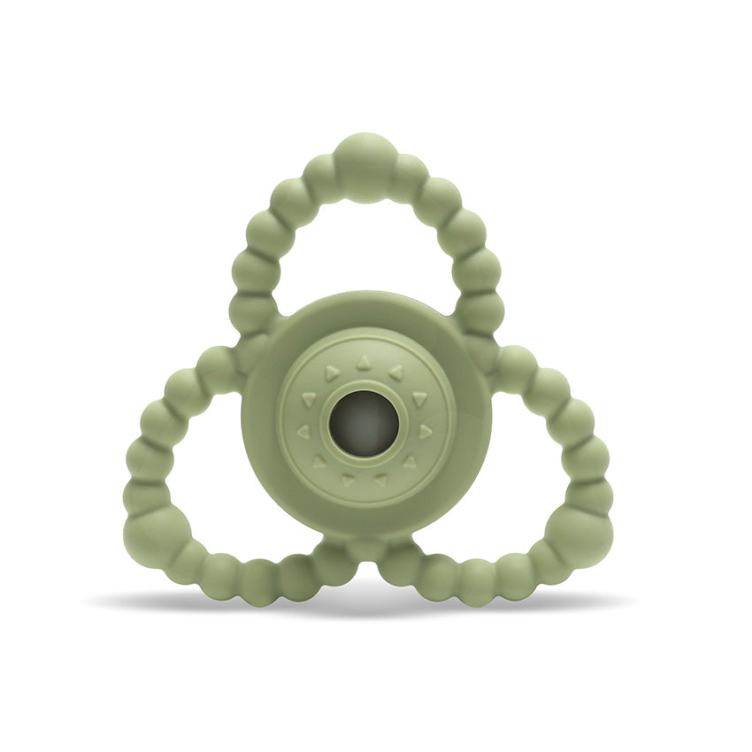 Силиконова Гризалка-Дрънкалка Natural Fresh Green