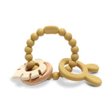 Силиконова Гризалка С Бук Зайче Natural Yellow