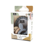 Силиконова Гризалка С Бук Зайче Natural Grey Lorelli Premium