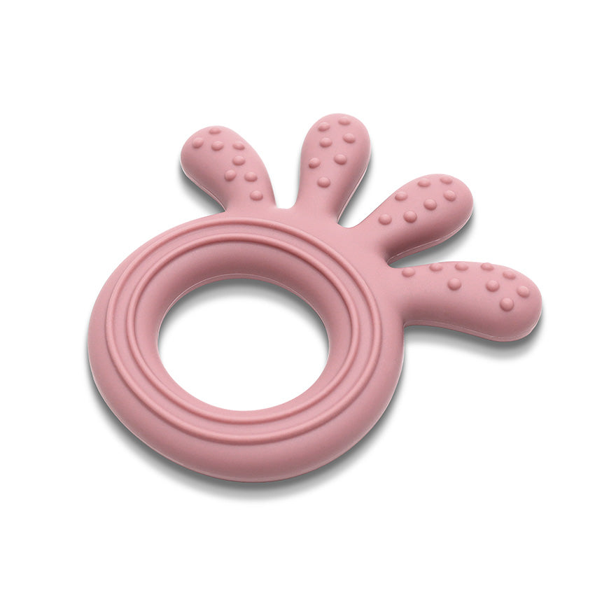 Силиконова Гризалка Октопод Natural Deep Pink Lorelli Premium