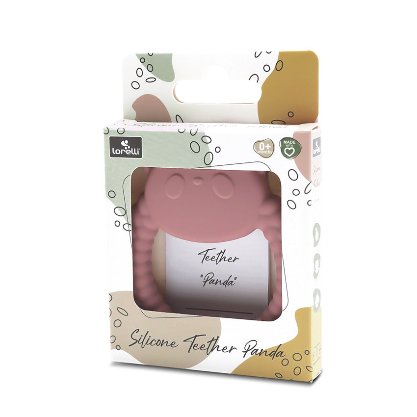 Силиконова Гризалка Панда Natural Deep Pink