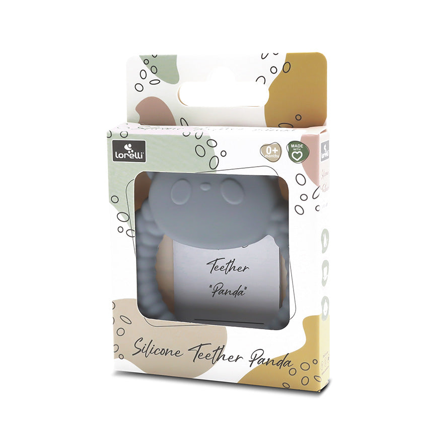 Силиконова Гризалка Панда Natural Grey