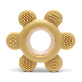 Силиконова Гризалка С Бук Цвете Natural Yellow