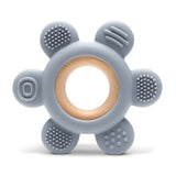 Силиконова Гризалка С Бук Цвете Natural Grey