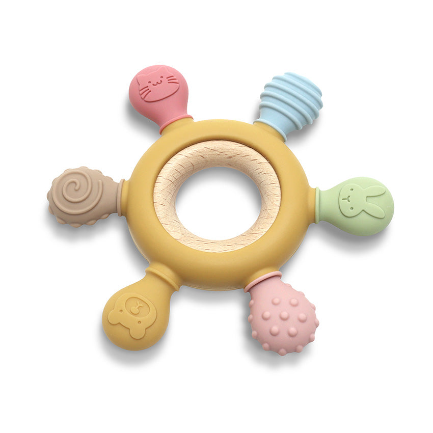 Силиконова Гризалка С Бук Рул NaturalYellow