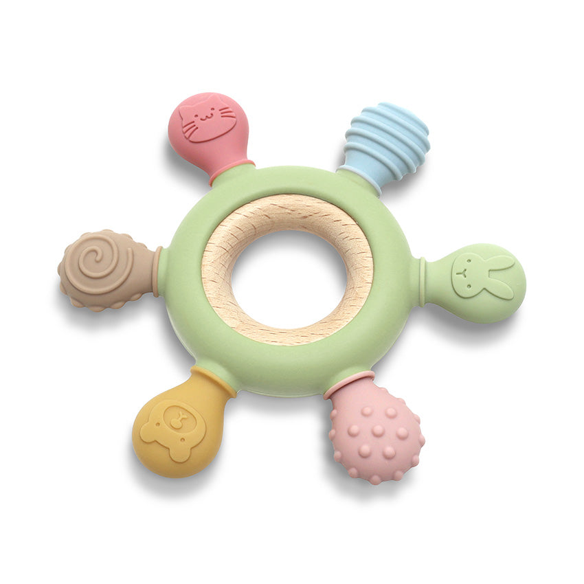 Силиконова Гризалка С Бук Рул Natural Fresh Green