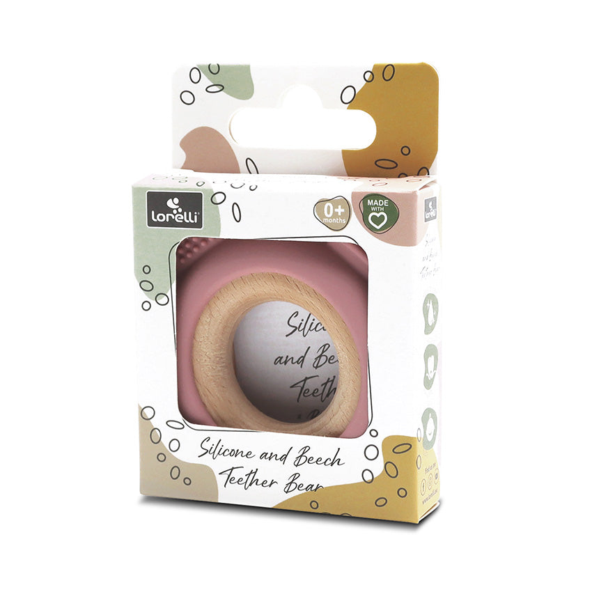 Силиконова Гризалка С Бук Мече Natural Deep Pink