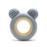 Силиконова Гризалка С Бук Мече Natural Grey