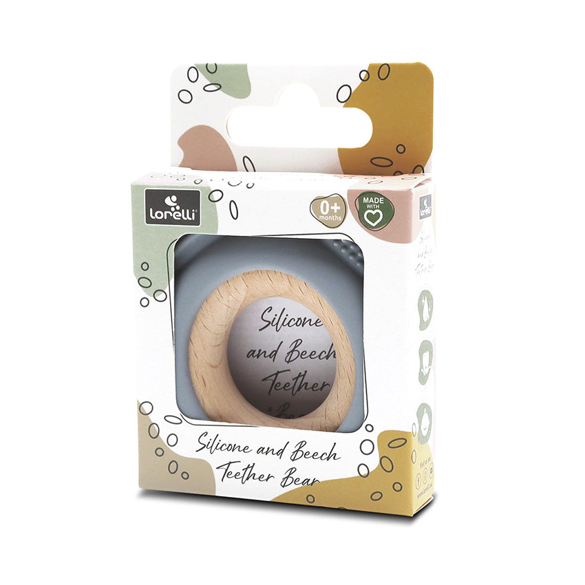 Силиконова Гризалка С Бук Мече Natural Grey