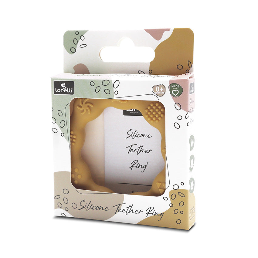 Силиконова Гризалка Ринг Natural Yellow