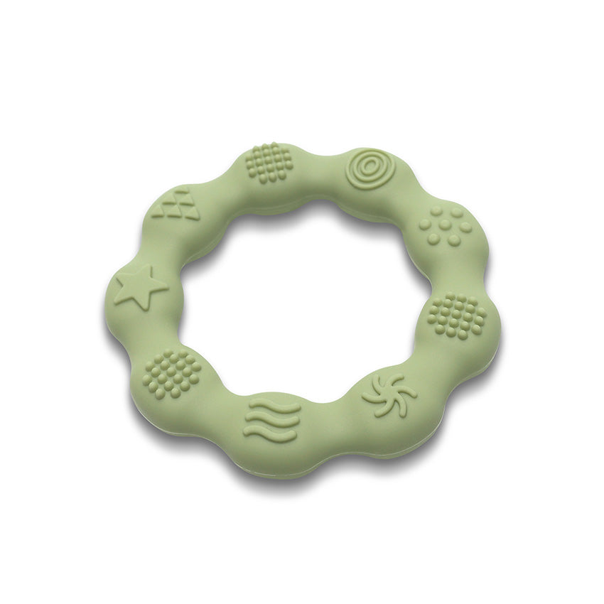 Силиконова Гризалка Ринг Natural Fresh Green Lorelli Premium