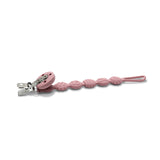 Силиконов Държач За Биберон Natural Deep Pink Lorelli Premium