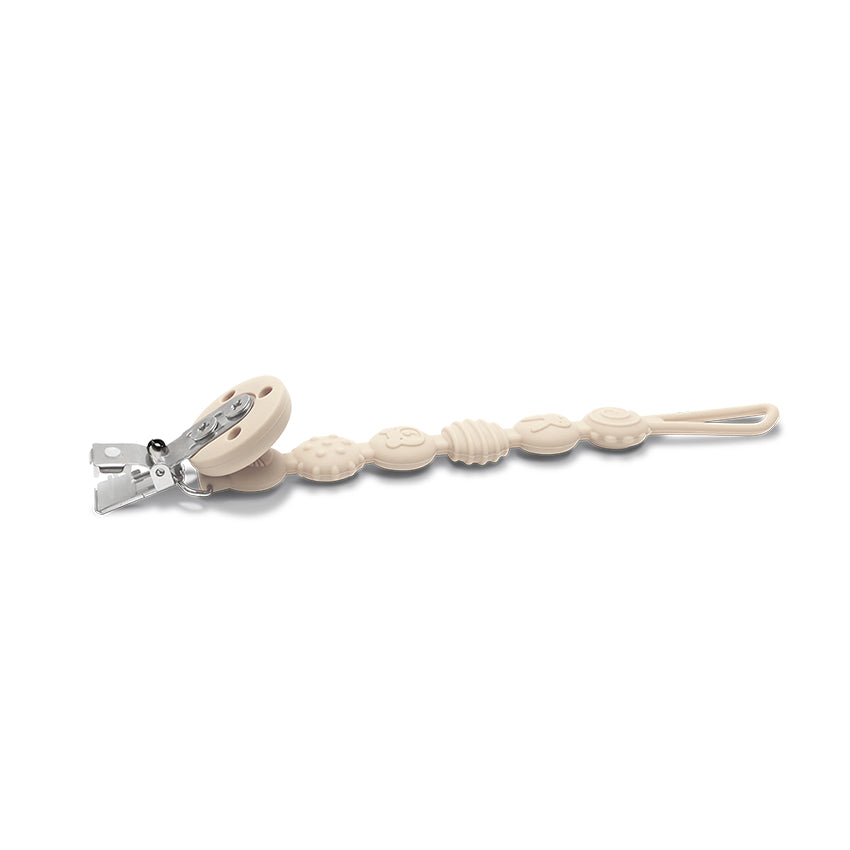 Силиконов Държач За Биберон Natural Beige Lorelli Premium